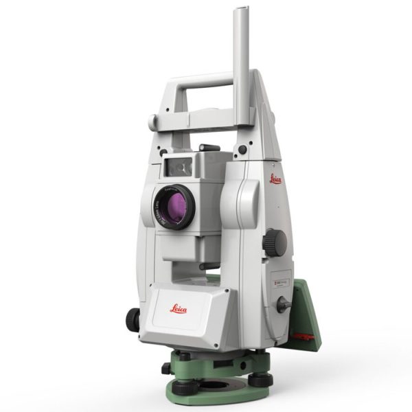 An image of a Leica TS16 I / P Robotic Total Station on a white background.