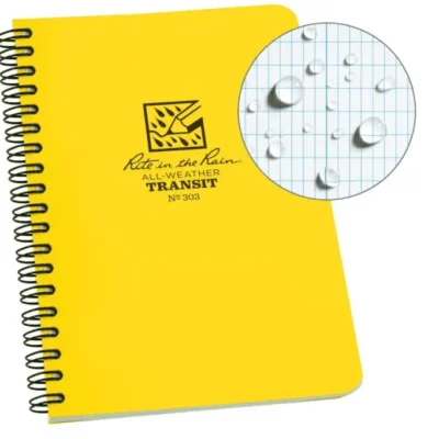 Rite in the Rain Transit No. 303 notebook.