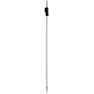 A Leica GLS11 Telescopic Prism Pole 385500 with a black handle on a white background.