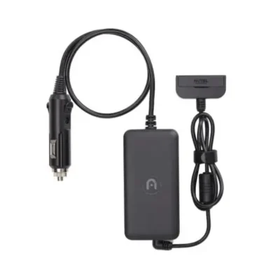 Car charger with connection cable.
