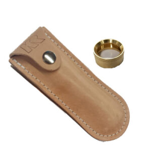 A Genuine KukerRanken 572S Hand Level case with a gold ring.