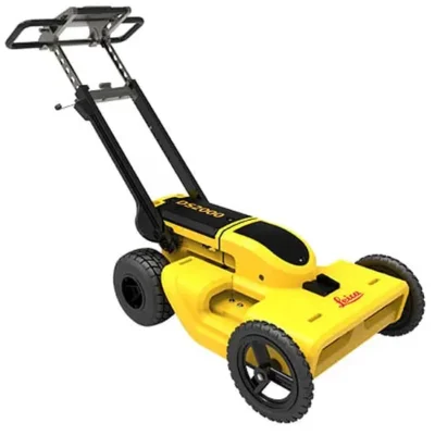 A yellow Leica DS2000 Underground Detection Systems on a white background.