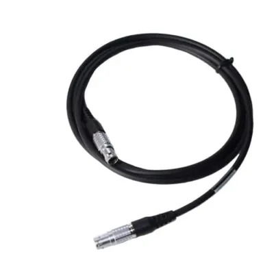 Black audio/video cable with connectors.