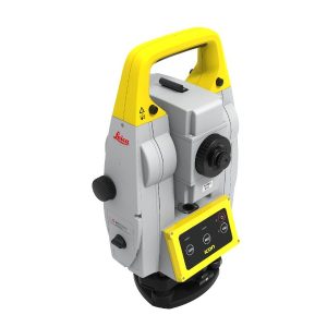 An image of a Leica iCON iCR70 Robotic Construction Total Station on a white background.