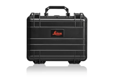 Black Leica branded hard case with handle.