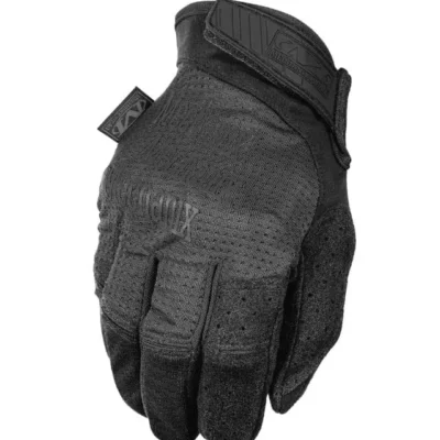 A pair of Mechanix Specialty Covert Vent Gloves with a velcro closure.