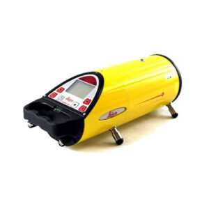 A yellow and black Leica Piper 100/200 Piper Laser Packages - Red Beam machine on a white background.