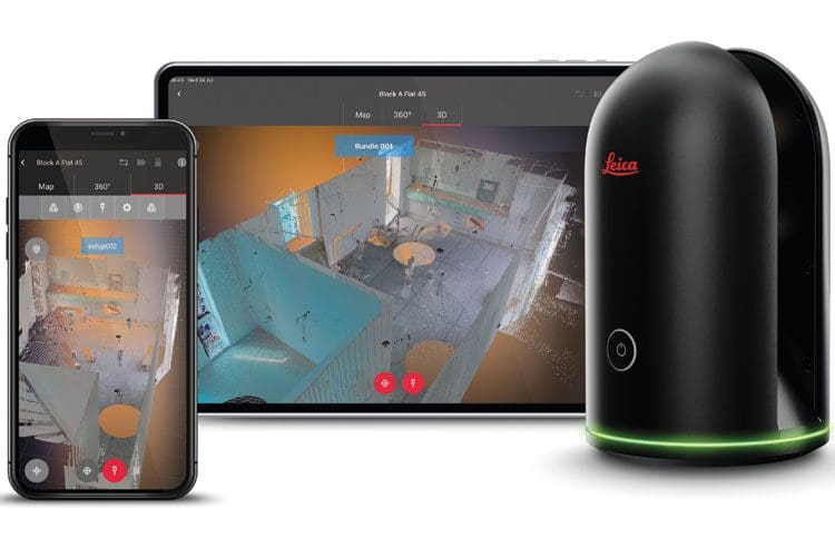 3D scanning device with smartphone and tablet.