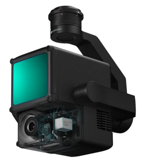 Here's an 8-word alt tag for the image: DJI Zenmuse L1 multispectral camera system.