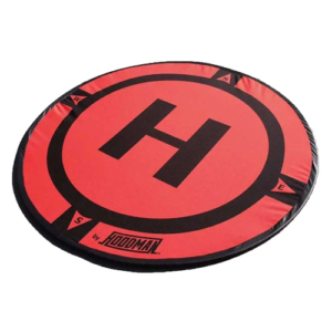 A red and black circle with the letter Hoodman Weighted Landing Pad on it (3 Ft, 5 Ft, or 8 Ft).