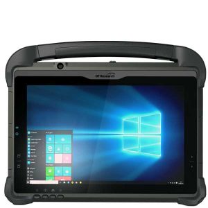 A DT Research DT301Y Rugged Tablet with windows 10 on it.