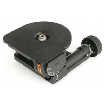 Camera mount with adjustable angle mechanism.