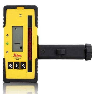 Yellow Leica laser detector with handle.