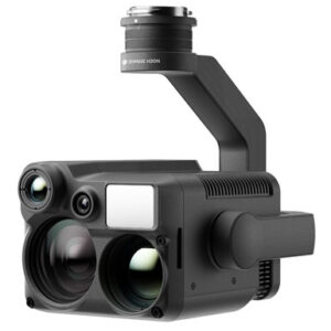 A black DJI Zenmuse H20N with two lenses on it.