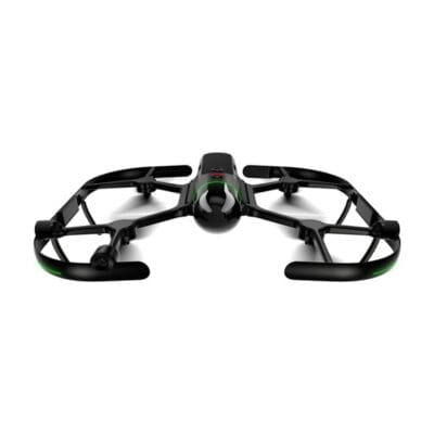 Black drone with green accents.