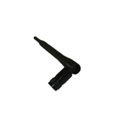 Black plastic tool with a curved handle.