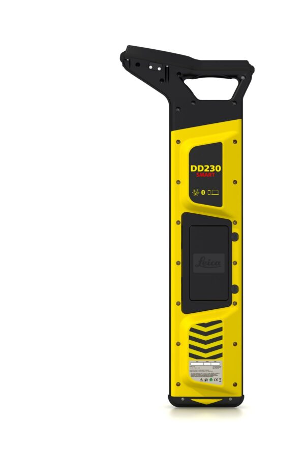 A yellow and black DD220/DD230 SMART Utility Locators Solution with a handle.