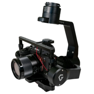 Sony camera on a Gimbal stabilizer.