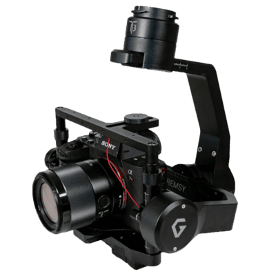 Sony camera on a Gimbal stabilizer.