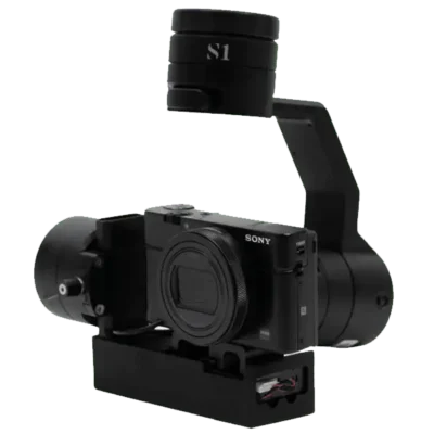Sony camera mounted on S1 gimbal.
