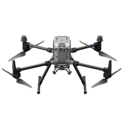 Here's an alt tag for the image: Grey eight-rotor drone.