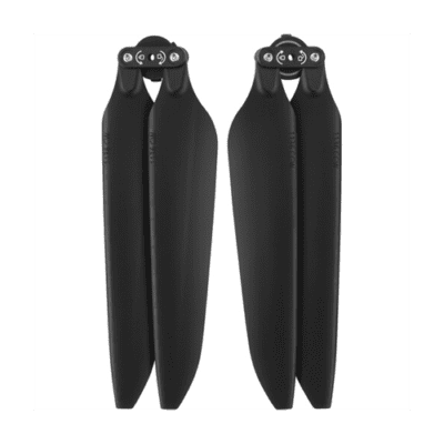 Here's an alt tag for the image: Black drone propellers, pair.