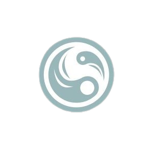 Here's an alt tag for the image: `Abstract bird logo in circle`