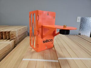 Orange Seco laser level mount bracket.