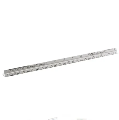 Architect's aluminum triangle ruler.