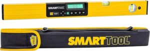 Yellow SmartTool digital level with case.