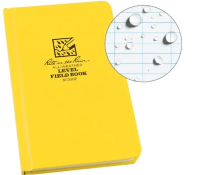 Yellow Rite in the Rain field book.