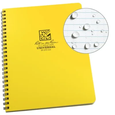 Yellow Rite in the Rain waterproof notepad.