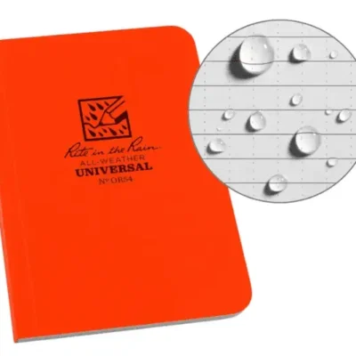 Orange Rite in the Rain notebook.