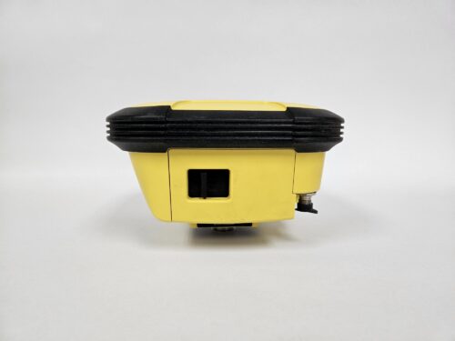 Yellow electronic device with black accents.