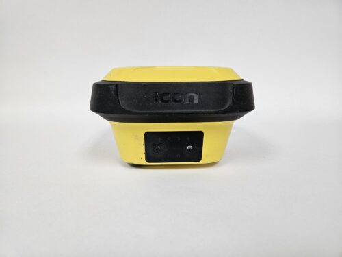 Yellow electronic device with black accents.