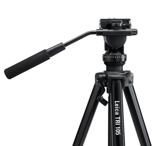 Leica TRI 105 tripod with adjustable head.