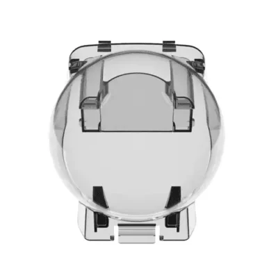 Transparent protective cover with latch mechanism.