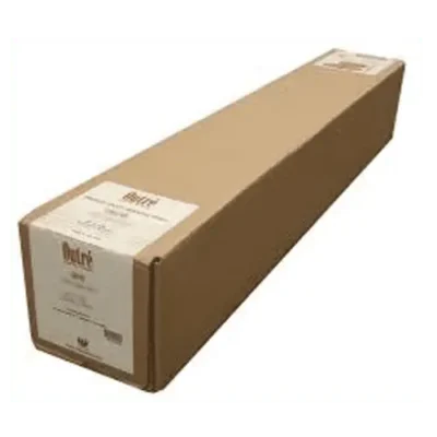Brown shipping box with white label.