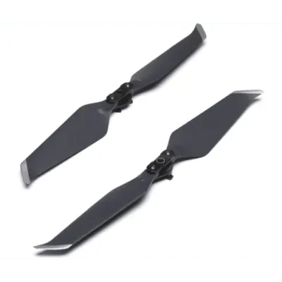 Drone propellers on a white background.