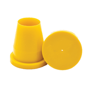 4000-Yellow Plastic Rebar Caps (Over 1/2" rebar or inside 3/5" pipe) 20/pk