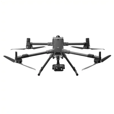 Drone with camera and six propellers.
