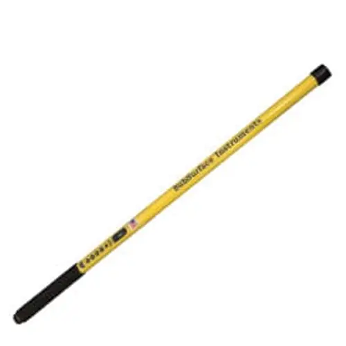 Yellow fiberglass measuring tape in protective case.