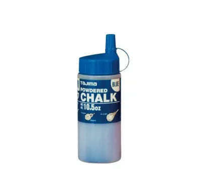 Blue powdered chalk bottle, 10.5oz capacity.