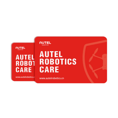 Red Autel Robotics Care promotional cards.