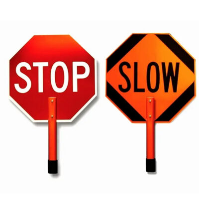 Stop / Slow Paddle 24" Reflective A24EG