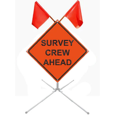 Survey Crew Ahead Sign