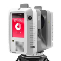 Product-Dept-Image-1-RTC360-1 White laser scanner with digital display.